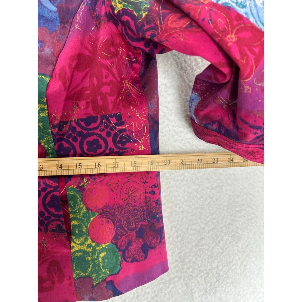 Coldwater Creek Multicolor Patchwork Jacket Size … - image 7